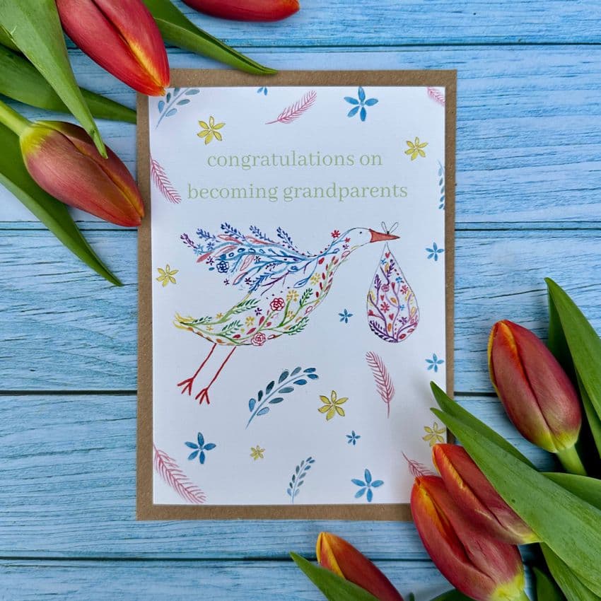 CONGRATULATIONS ON BECOMING GRANDPARENTS ECO CARD