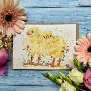CONNIE AND CLYDE THE CHICKS ECO-CARD