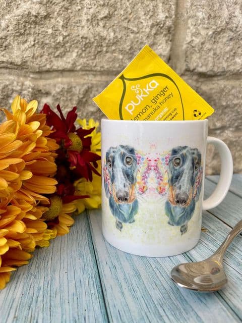 DACHSHUND LARGE BONE CHINA MUG