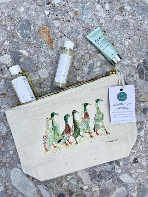 DUCKS IN A ROW LINED MINI BAG