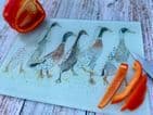 DUCKS IN A ROW MINI ECO CHOPPING BOARD/ WORKTOP SAVER