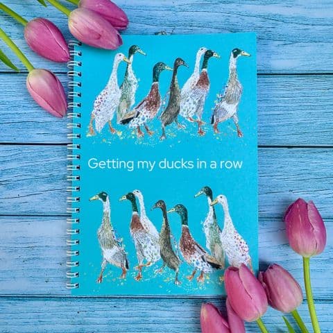 DUCKS LINED ECO FRIENDLY NOTEBOOK - A5 - UK MADE