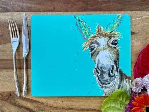 DYLAN THE DONKEY LUXURY CORK PLACEMAT