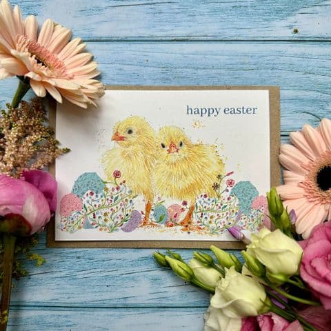 EASTER CHICKS ECO CARD