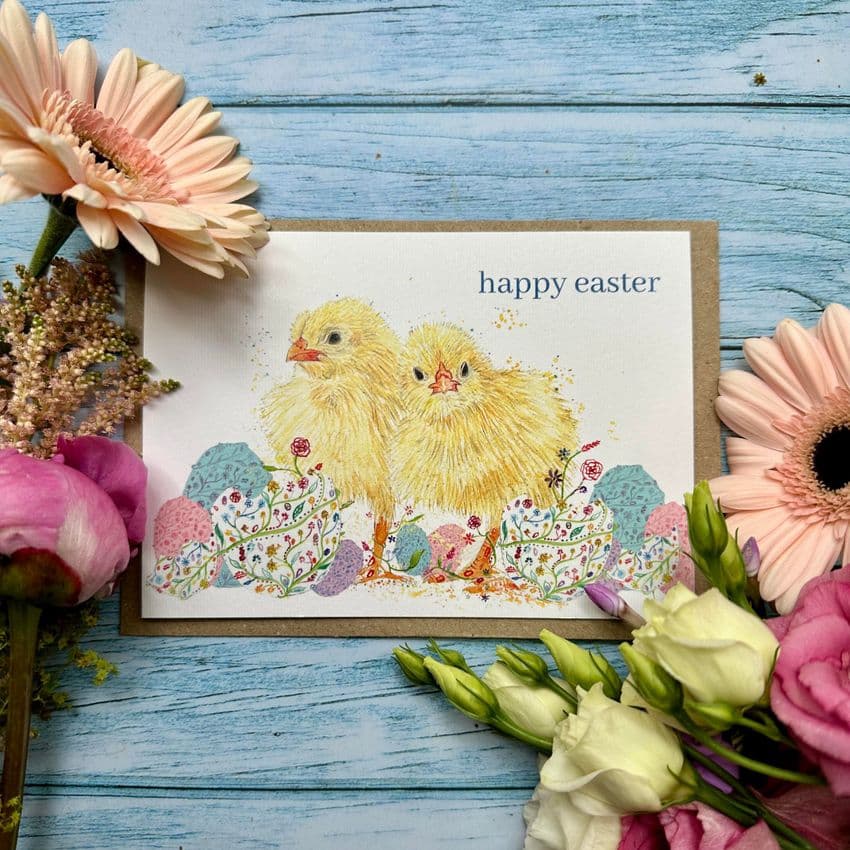 EASTER CHICKS ECO CARD