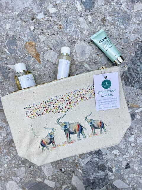 ELI THE ELEPHANT LINED MINI BAG