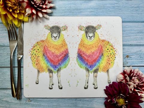 EWEGENE THE SHEEP LUXURY CORK PLACEMAT