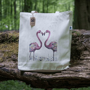 FAUNA AND FLORA FLAMINGOES ECO BAG