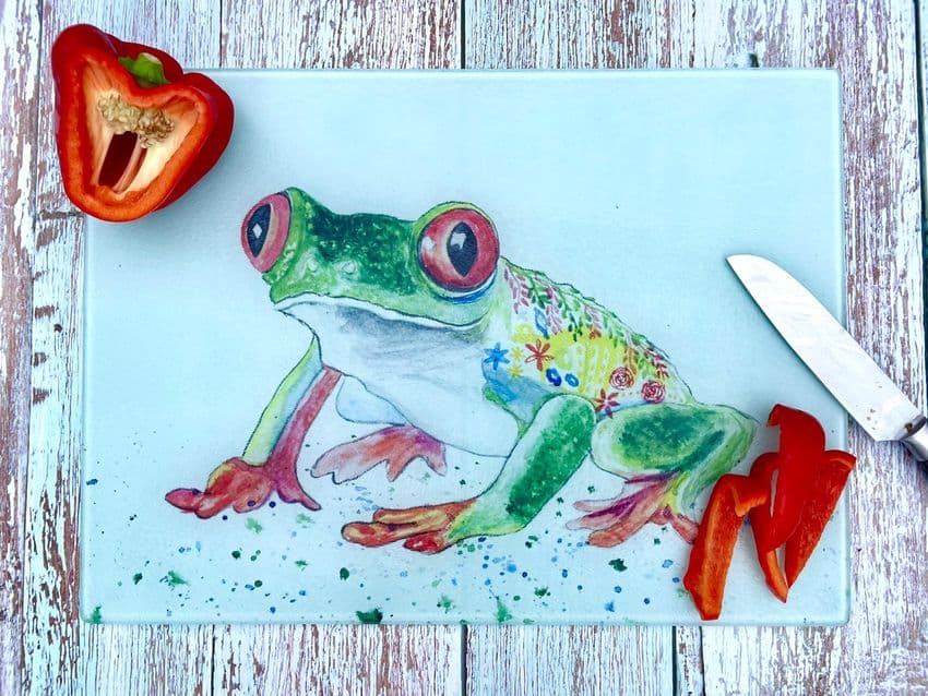 FERGUS THE FROG CHOPPING BOARD