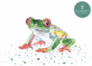 FERGUS THE FROG - SIGNED PRINT