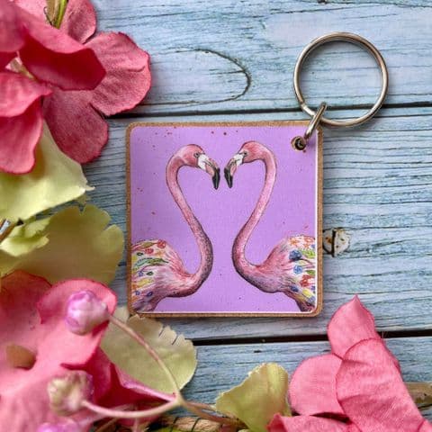 FLAMINGO ECO KEYRING