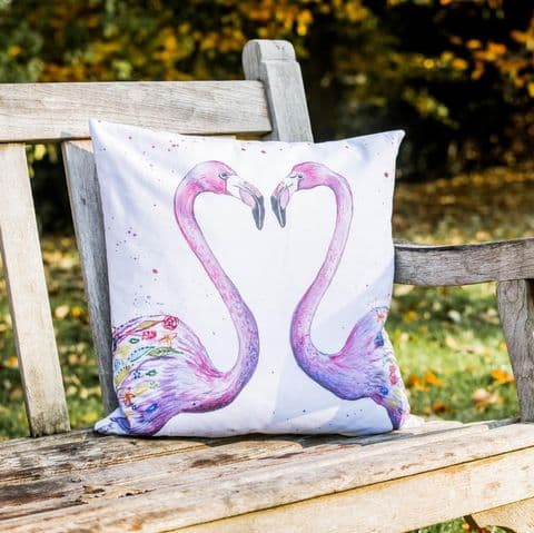 FLAMINGO FAIRTRADE CUSHION COVER