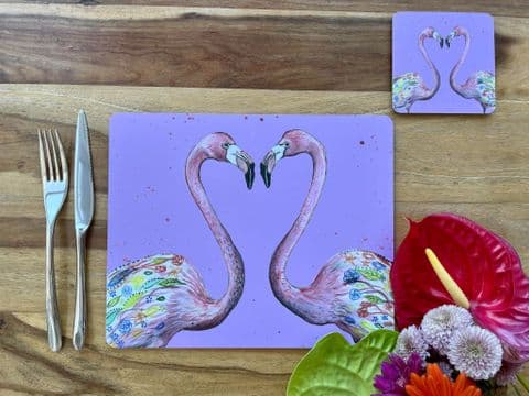 FLAMINGO LUXURY CORK PLACEMAT