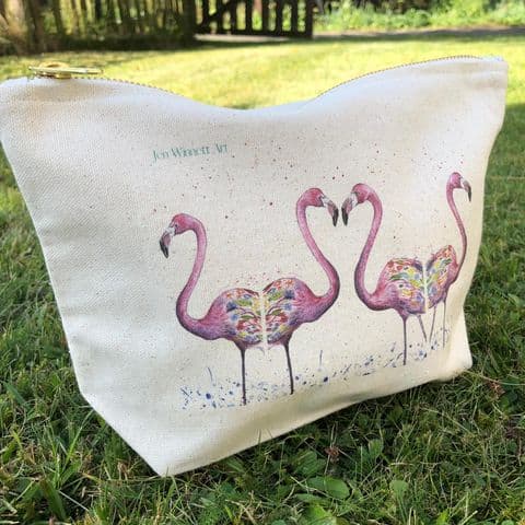 FLAMINGO UNLINED MINI BAG
