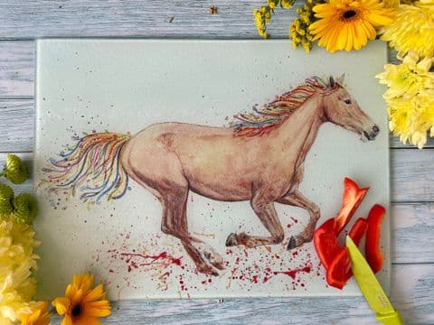FLICKA THE HORSE CHOPPING BOARD