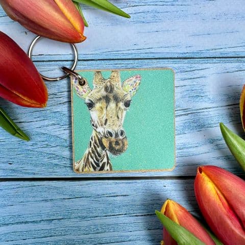 GEORGIE THE GIRAFFE ECO KEYRING