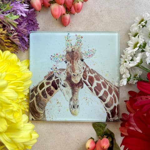 GIRAFFE COUPLE ECO-COASTER