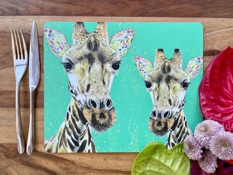 GIRAFFE LUXURY CORK PLACEMAT