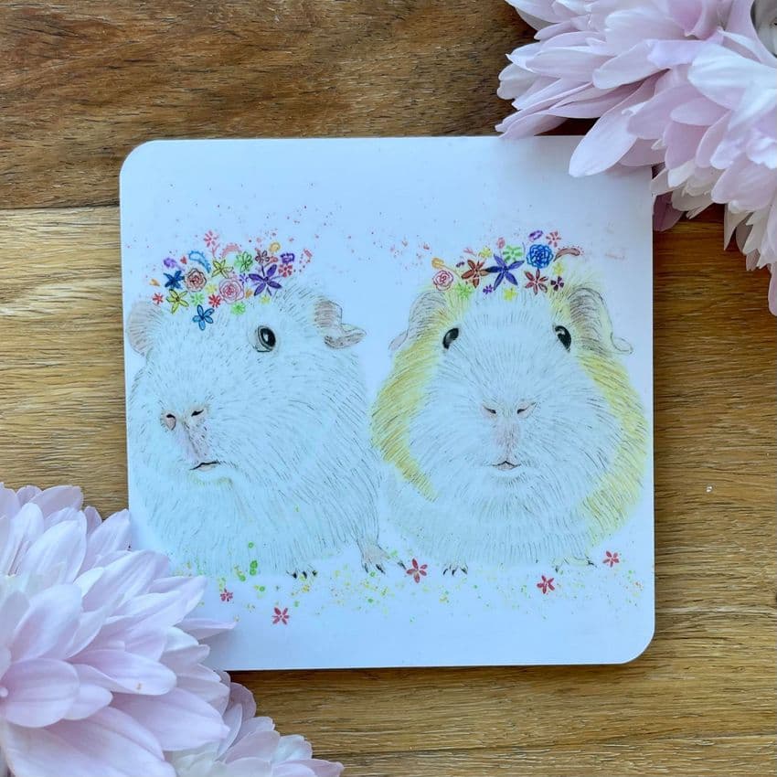 GUINEA PIG LUXURY CORK COASTER