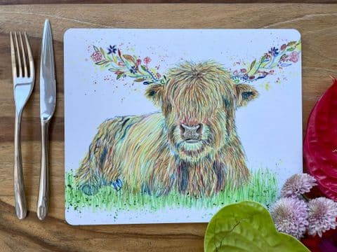 HAGRID THE HIGHLAND COO CORK PLACEMAT