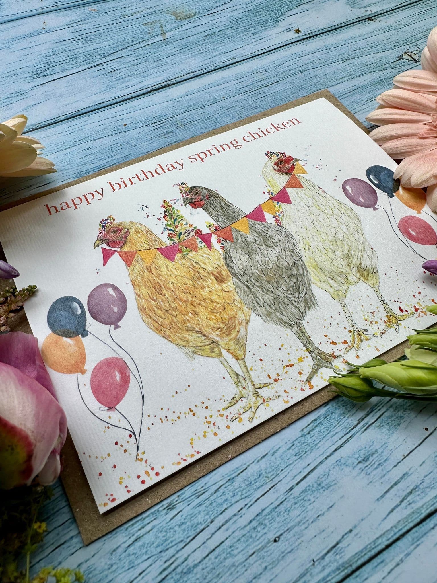 Compra Biglietto di compleanno con pollo - 'Buon compleanno