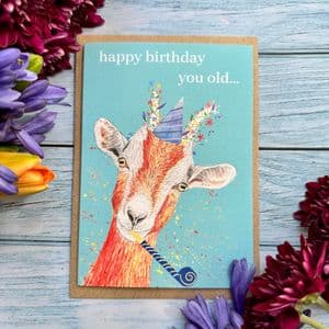 HAPPY BIRTHDAY YOU OLD GOAT ECO CARD