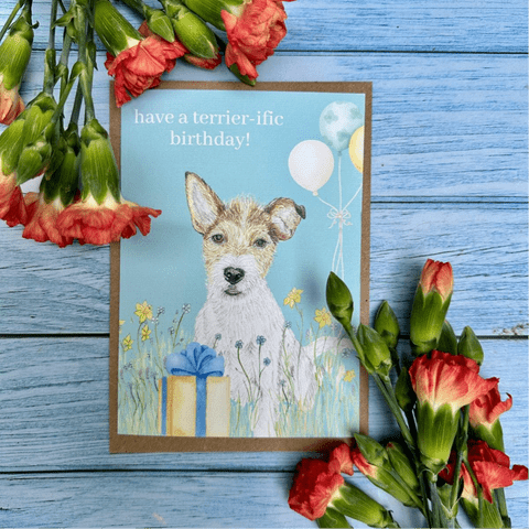HAVE A TERRIER-IFIC BIRTHDAY ECO CARD