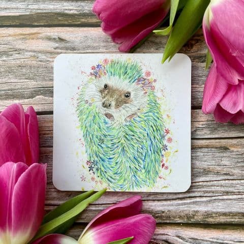 HECTOR THE HEDGEHOG LUXURY CORK COASTER