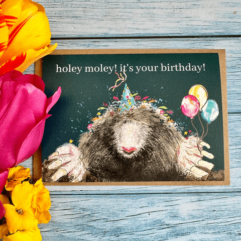 HOLEY MOLEY IT'S YOUR BIRTHDAY ECO CARD