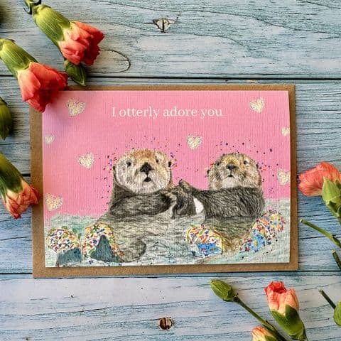 I OTTERLY ADORE YOU OTTERS ECO CARD