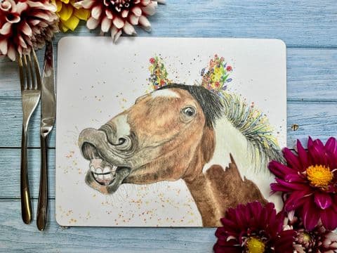 JESTER THE HORSE LUXURY CORK PLACEMAT
