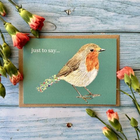 JUST TO SAY ROBIN ECO CARD