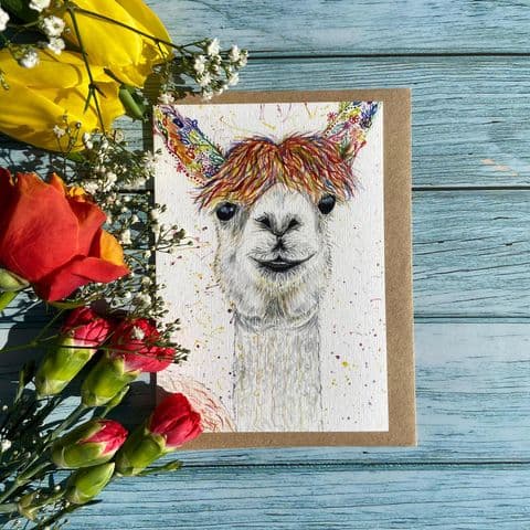 LILY THE LLAMA ECO CARD