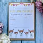 LILY THE LLAMA PARTY INVITATIONS - PACK OF 10