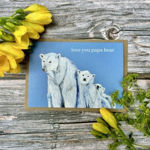 LOVE YOU PAPA BEAR ECO CARD