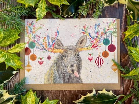 MERRY CHRISTMOOSE ECO-CARD