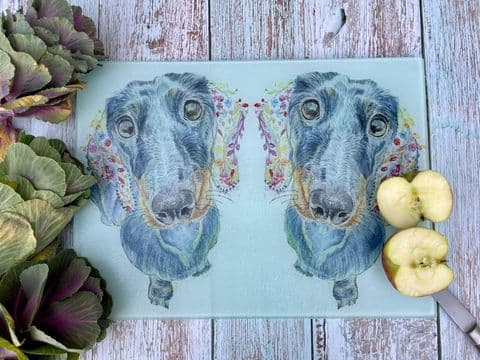 MOOSE THE DACHSHUND CHOPPING BOARD