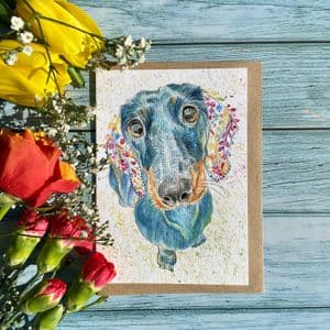 MOOSE THE DACHSHUND ECO-CARD