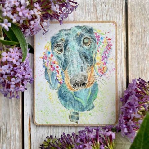MOOSE THE DACHSHUND ECO FRIDGE MAGNET