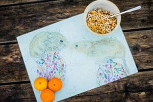 MUFFIN AND MARSHMELLOW THE MICE CHOPPING BOARD