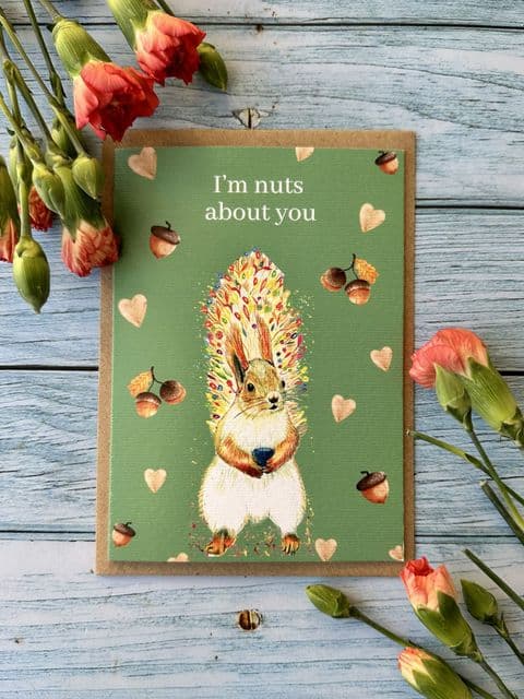 NUTS ABOUT YOU SQUIRREL ECO CARD