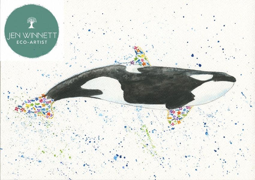 ORLA THE ORCA - SIGNED PRINT