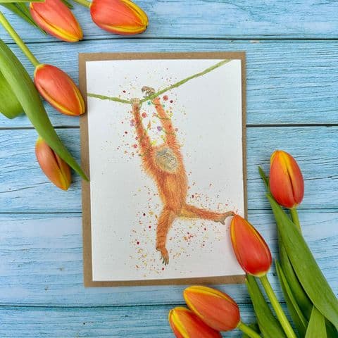 OSCAR THE ORAGUTAN ECO CARD