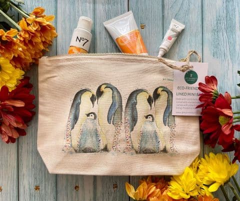 PENGUINS LINED MINI BAG