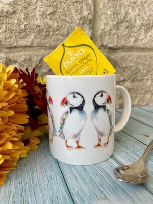 PERCY THE PUFFIN LARGE BONE CHINA MUG