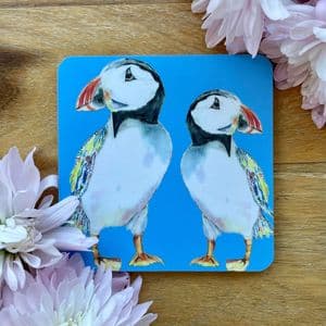 PERCY THE PUFFIN LUXURY CORK COASTER