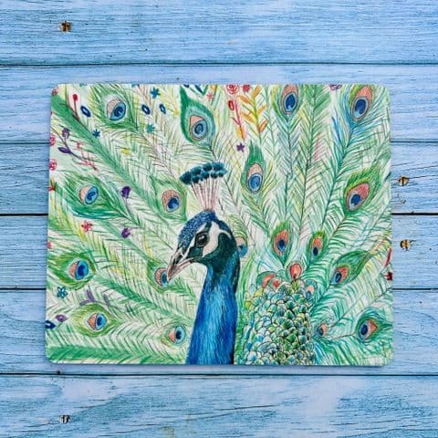 PICASSO THE PEACOCK LUXURY CORK PLACEMAT