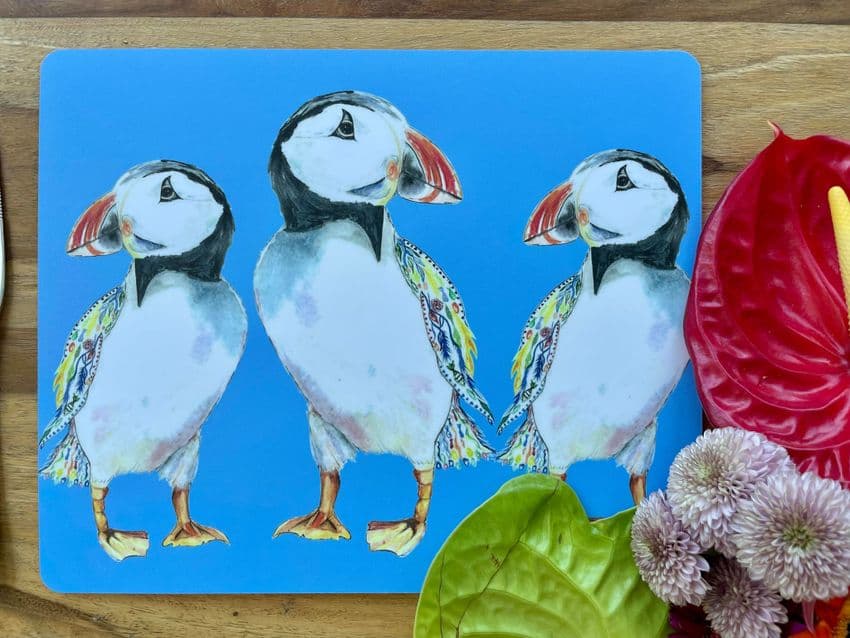 PUFFIN LUXURY CORK PLACEMAT
