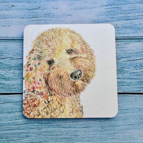RED THE DOG LUXURY CORK COASTER
