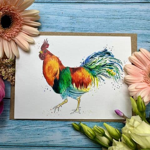 REGGIE THE ROOSTER ECO CARD